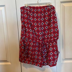 Women’s Strapless Floral Romper